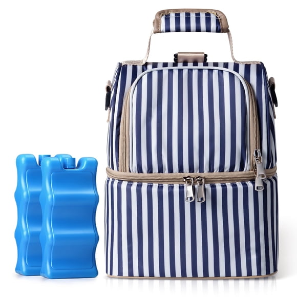 Bolsa Refrigeradora para Leche Materna NCVI Doble Capa con 2 Paquetes de Hielo