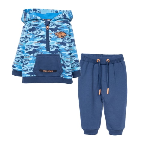 Pillin - Buzo Bebé Niño Medio Cierre Estampado Autos Azul