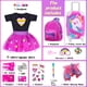 thumbnail image 2 of Set de Viaje Ropa y Accesorios ebuddy Doll 18 Pulgadas Morado, 2 of 3