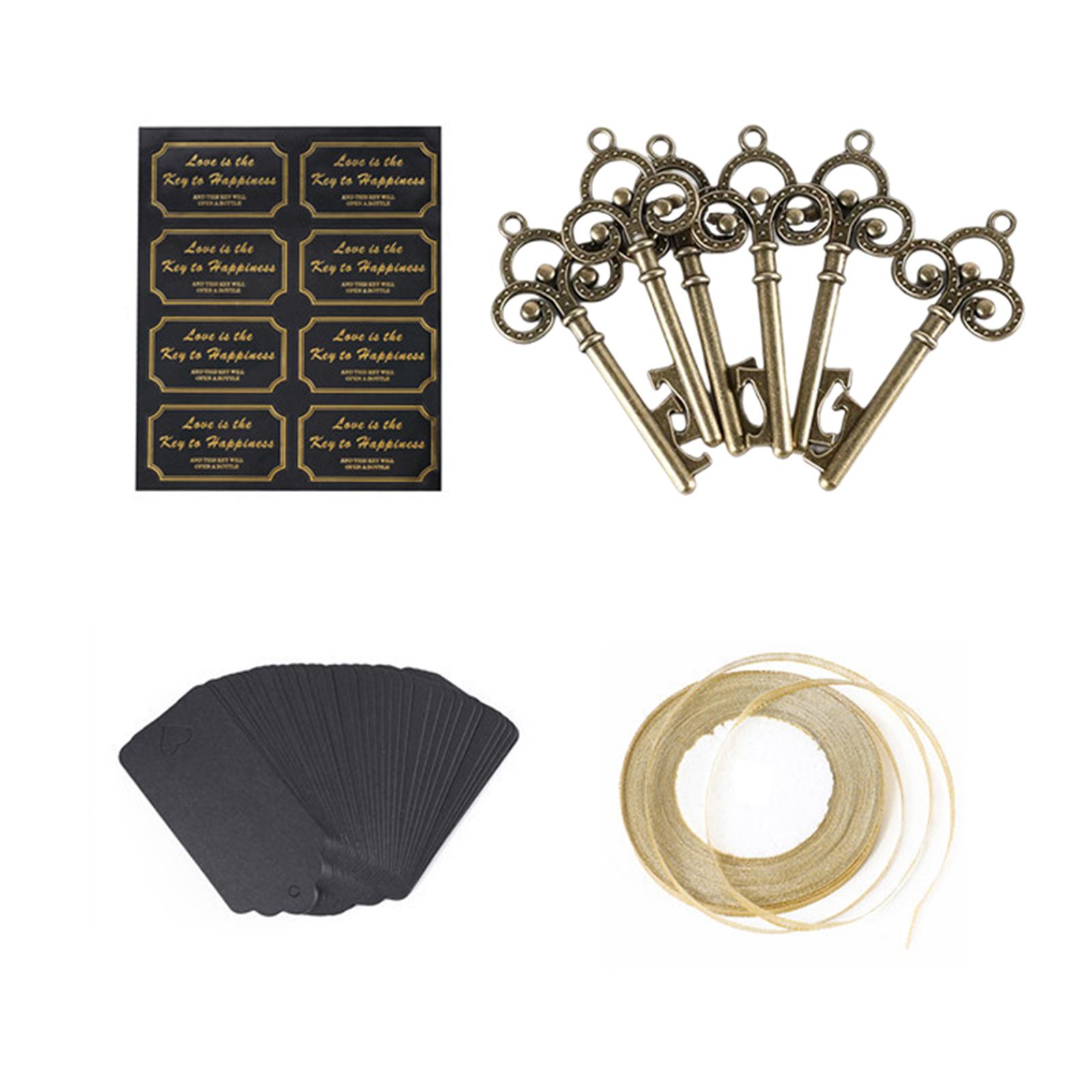 Magideal - 50 Uds. Abrebotellas Para Llaves, Regalos, Herramienta De Cocina, Tarjetas De Recuerdo, Decoración, Abridor De Cerveza Antiguo Para Fiestas, Aniversar Conjunto De Un