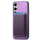 thumbnail image 2 of Funda de Cuero Magnética con Tarjetero para Samsung Galaxy S23 Plus Cubierta Delgada Morado, 2 of 5