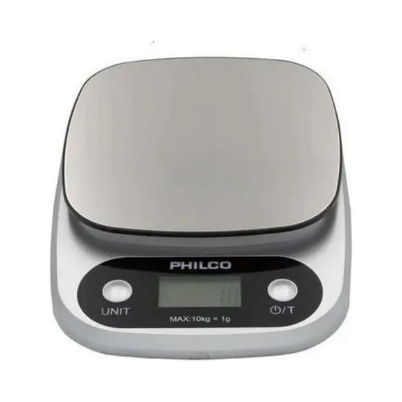 Pesa Balanza Digital De Cocina 10Kg Metalico KS491 Philco
