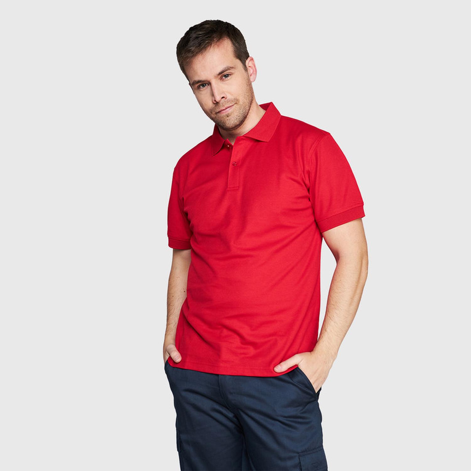 Jayson - Polera Mc Hombre Waffle Rojo S