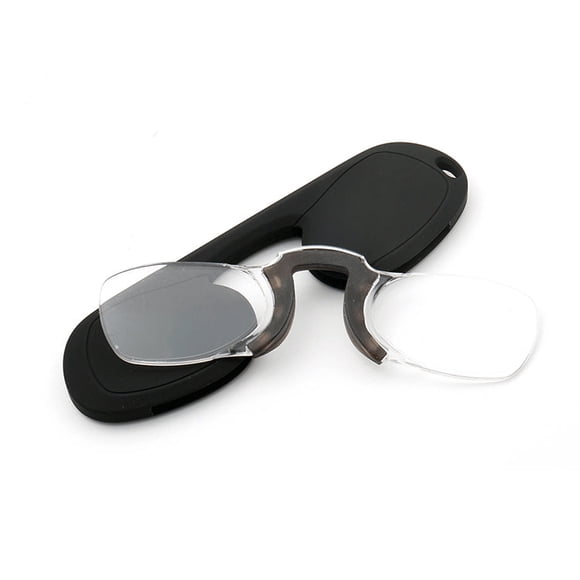 Lentes de lectura sin marco clip portátil anteojos de bolsillo Aumento +3.0