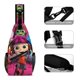 thumbnail image 3 of Beat Bugs Riñonera Bandolera con Estampado Integral para Hombres y Mujeres, Bolso Cruzado Gráfico de Tendencia, Mochila de Hombro Streetwear para Ciclismo y Deportes, Riñonera Versátil Casual, 3 of 6