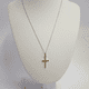 thumbnail image 2 of Collar oro amarillo italiano 18k, modelo cruz 1, 2 of 3