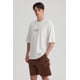 thumbnail image 4 of Polera Hombre Oversize Bordada Blanco, 4 of 8