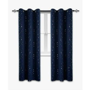 Atlas - Cortina Infantil Semi Blackout 1 Paño Azul