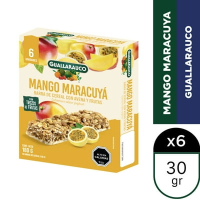 Barra De Cereal Mango Maracuyá 6 Un 30 G Guallarauco