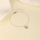 thumbnail image 2 of Pulsera HESHPAWS S925 Sterling Silver Initial A-Z Plata, 2 of 3