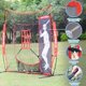 thumbnail image 3 of Red de práctica AOLIGEIJS 213 cm × 213 cm con bateador de entrenamiento, 3 of 8