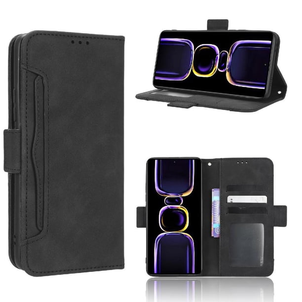 Funda Cartera Magnética para Xiaomi Poco F5 Pro- Tarjetero Desmontable, Cuero PU, Soporte