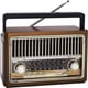 thumbnail image 1 of Radio Parlante Vintage Recargable Fm Bluetooh Linterna Usb Aux Micro Sd, 1 of 6