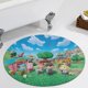 thumbnail image 5 of Animal Crossing Alfombra Redonda de Felpa Coral, Antideslizante, No Desprende Pelusas, Lavable y Duradera para Salón, Dormitorio y Habitación de Niños 60cm, 5 of 6