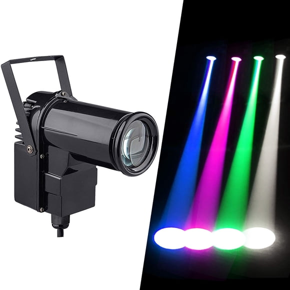 Luz Disco MAD OWL 12W RGBW DMX Pinspot de 6 canales
