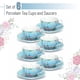 thumbnail image 2 of Juego de 6 tazas de té Brew To A Tea de 200 ml con diseño floral y borde dorado, 2 of 7