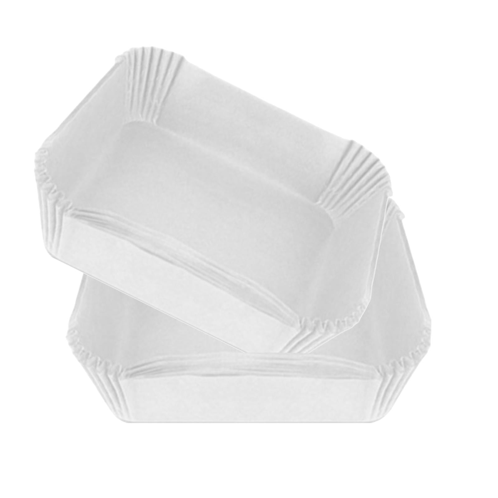 Bothyi - Revestimiento De Papel Desechable Para Freidora De Aire, Antiadherente, Para Fiesta, 20x20x5cm, Blanco, 50 Uds.