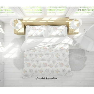 Milsleep - 3D Cartoon Animal Monster Pattern Funda Nórdica Juego De Cama Set Funda Nórdica