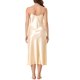 thumbnail image 3 of INSPIRE CHIC Camisón largo de satén suave para mujer con escote en V y tirantes finos, vestido de dormir con silueta fluida para primavera verano, pequeño champán, 3 of 6