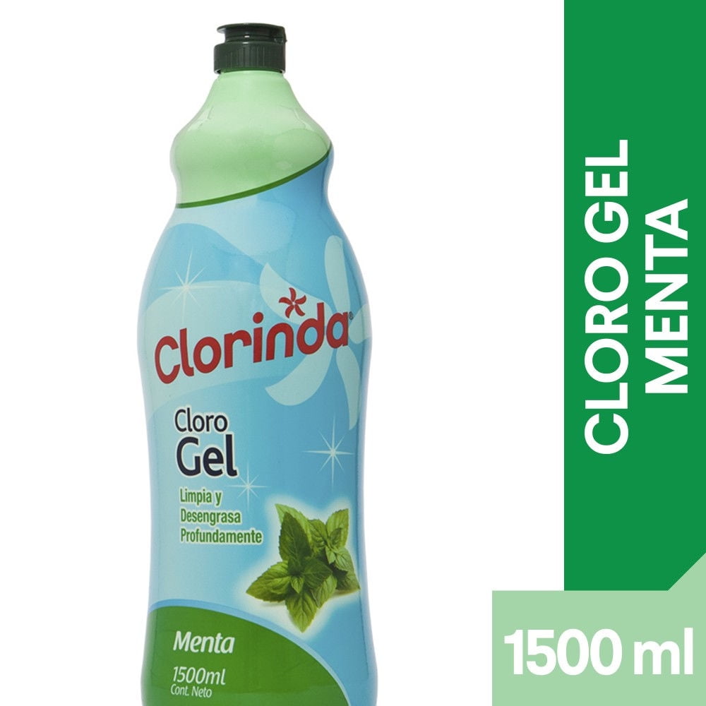 Cloro Gel Menta Botella 1500 ml Clorinda