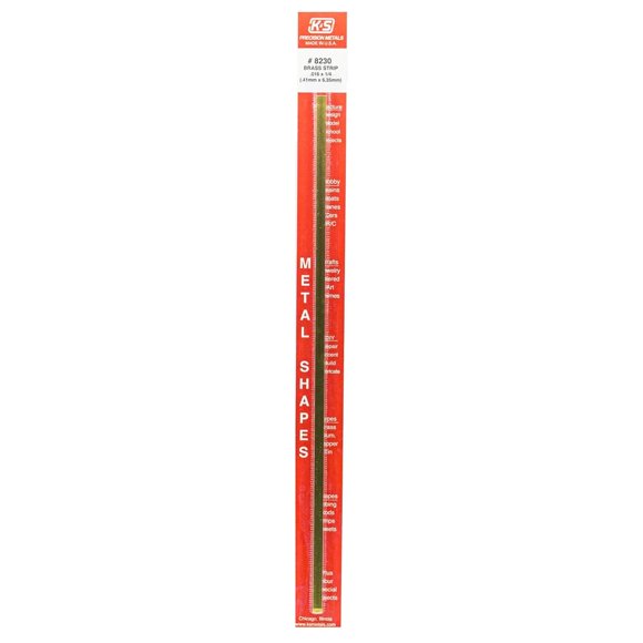 Tira de latón K & S Precision Metals 0,4 cm x 6 mm 30 cm
