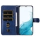 thumbnail image 4 of Funda tipo cartera para Samsung Galaxy A54 5G con bolsillo con cremallera y ranuras para tarjetas – Función de soporte Azul, 4 of 6