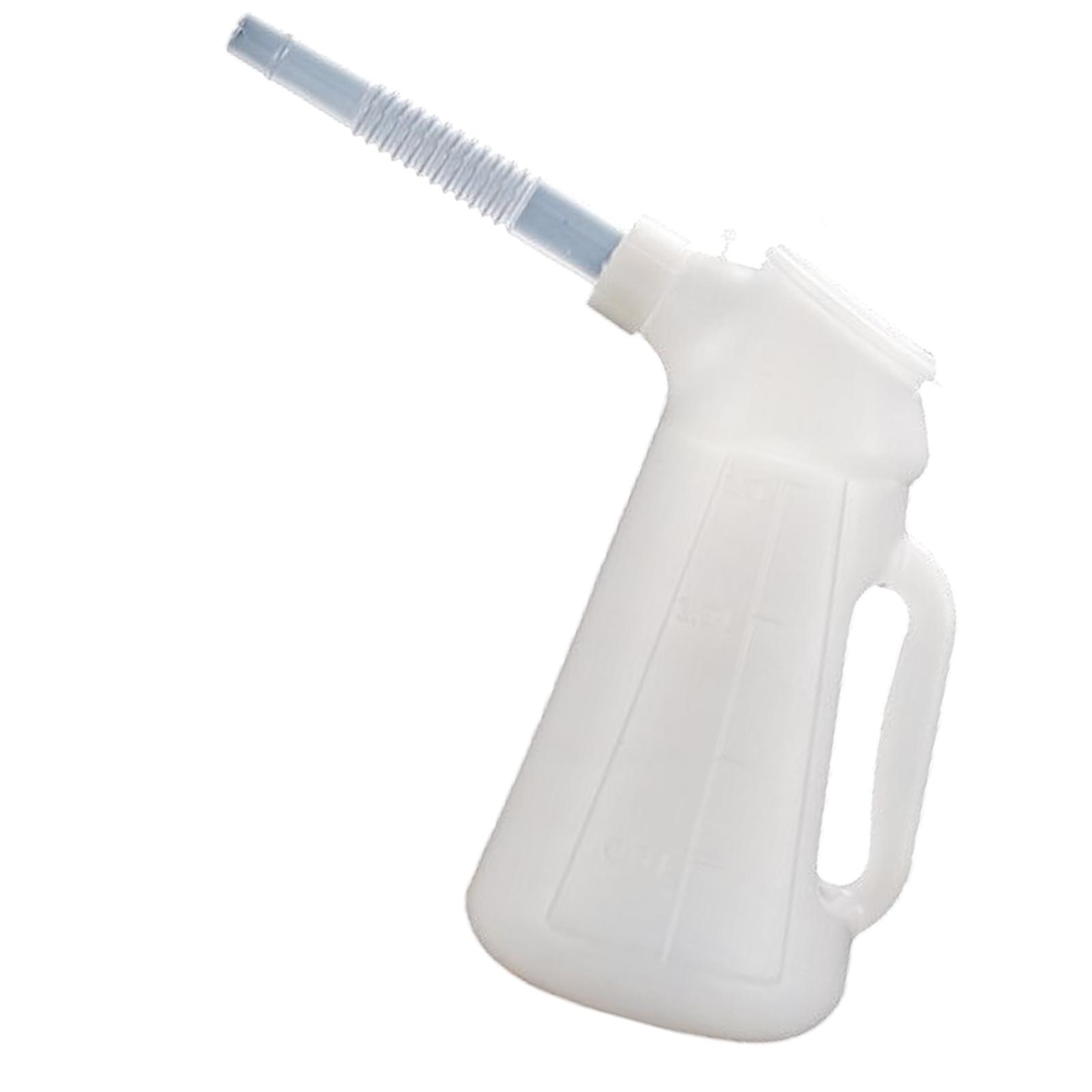 Magideal - Jarra De Petróleo Medición Del Contenedor Maneador Ergonómicamente Con Escala Con Versatilidad De Tapa Con Accesorios De Boquilla Jarra De Dispensador 12 L
