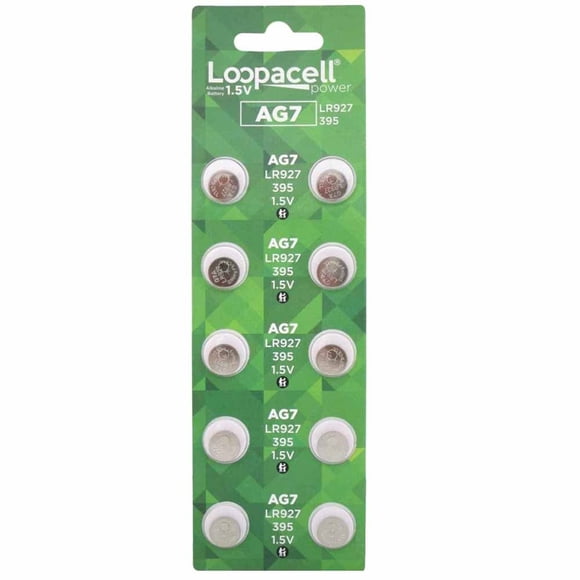 Baterías LOOPACELL AG7 LR927 395, paquete de 40 alcalinas