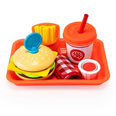 Fat Brain Toys - Juguetes Pretendables Burger & Fries Fat Brain Para Niños De 3 A 7 Años