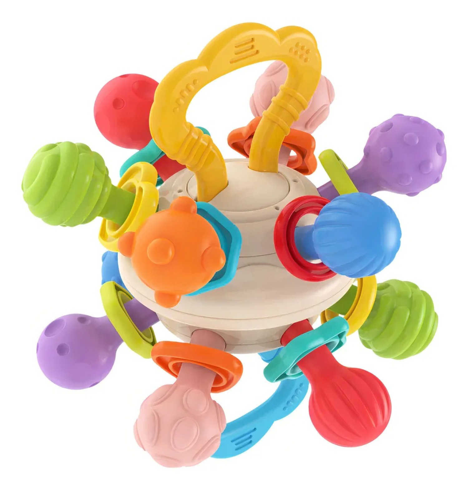 Genérico - Pelota Estimulante Bebe De Goma