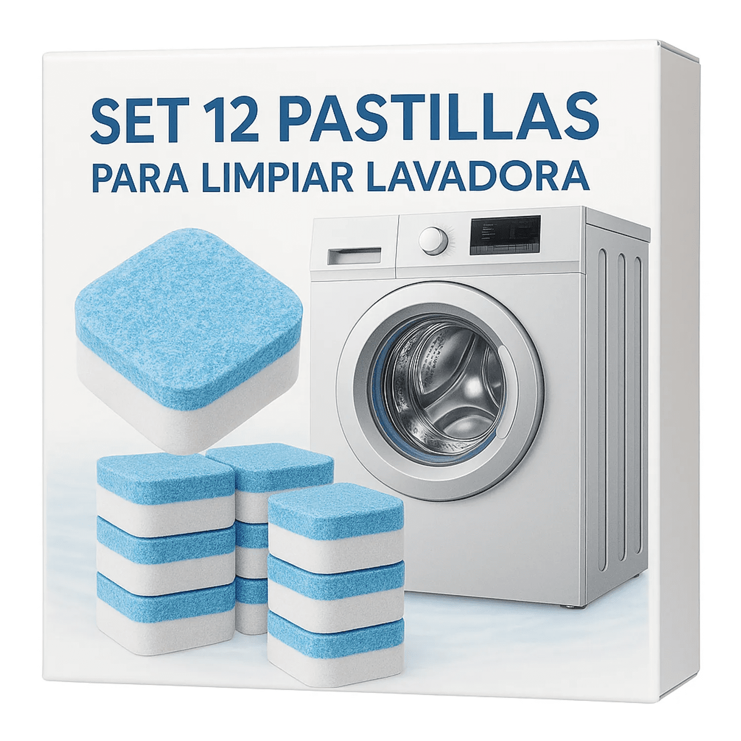 Movi - Set 12 Pastillas Para Limpiar Lavadora