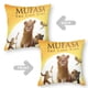 thumbnail image 2 of Mufasa: El Rey León Fundas de almohada de terciopelo con tema, regalos de funda de almohada, decoración para el hogar, cojín de lanzar, regalo de cumpleaños para fans y parejas.30*30cm., 2 of 6