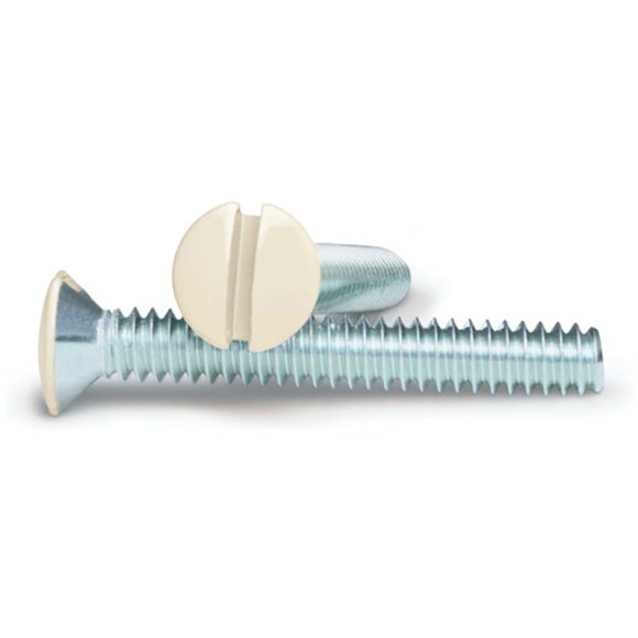 Tornillos AMERELLE No. 6, cabeza ovalada ranurada de 1,9 cm, paquete de 10