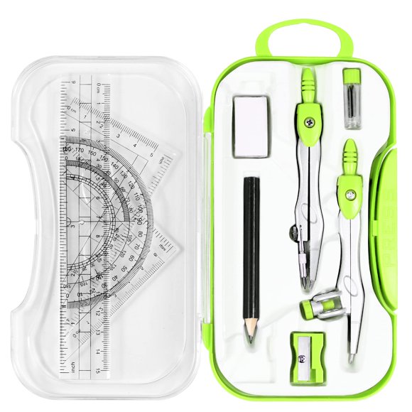 Set de Geometría Unjoo 10 Piezas - Verde