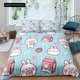 thumbnail image 1 of Cartoon Cute DogRabbit Bedding Set Nordic King Single Twin Queen Bed Cover Full Soft Duvet Cover For Girl Boy Teens GiftBed Sheets, 1 of 5