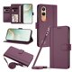 thumbnail image 1 of Funda Billetera de Cuero Sintético para OnePlus Nord CE4 Lite 5G, Morado Oscuro, 1 of 6