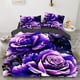 thumbnail image 1 of x163 Bed SheetsLuxury Duvet Cover Floral Exotic European Bed Set Blue Flowers Retro Comforter Bedding Sets for Bedroom Wedding 3-Piece Bedding Set (1 Duvet Cover + 2 Pillow Shams) nj163, 1 of 5