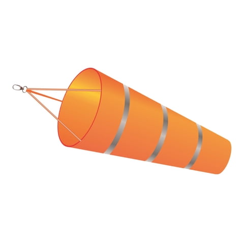 Ioensy - Manga De Viento Medición Del Viento Indicador De Dirección Del Viento Cinturón Reflectante Colgante Naranja