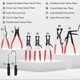 thumbnail image 2 of Set Pinzas Abrazaderas Jiouxip 9PCS Automotriz Largo Alcance, 2 of 3