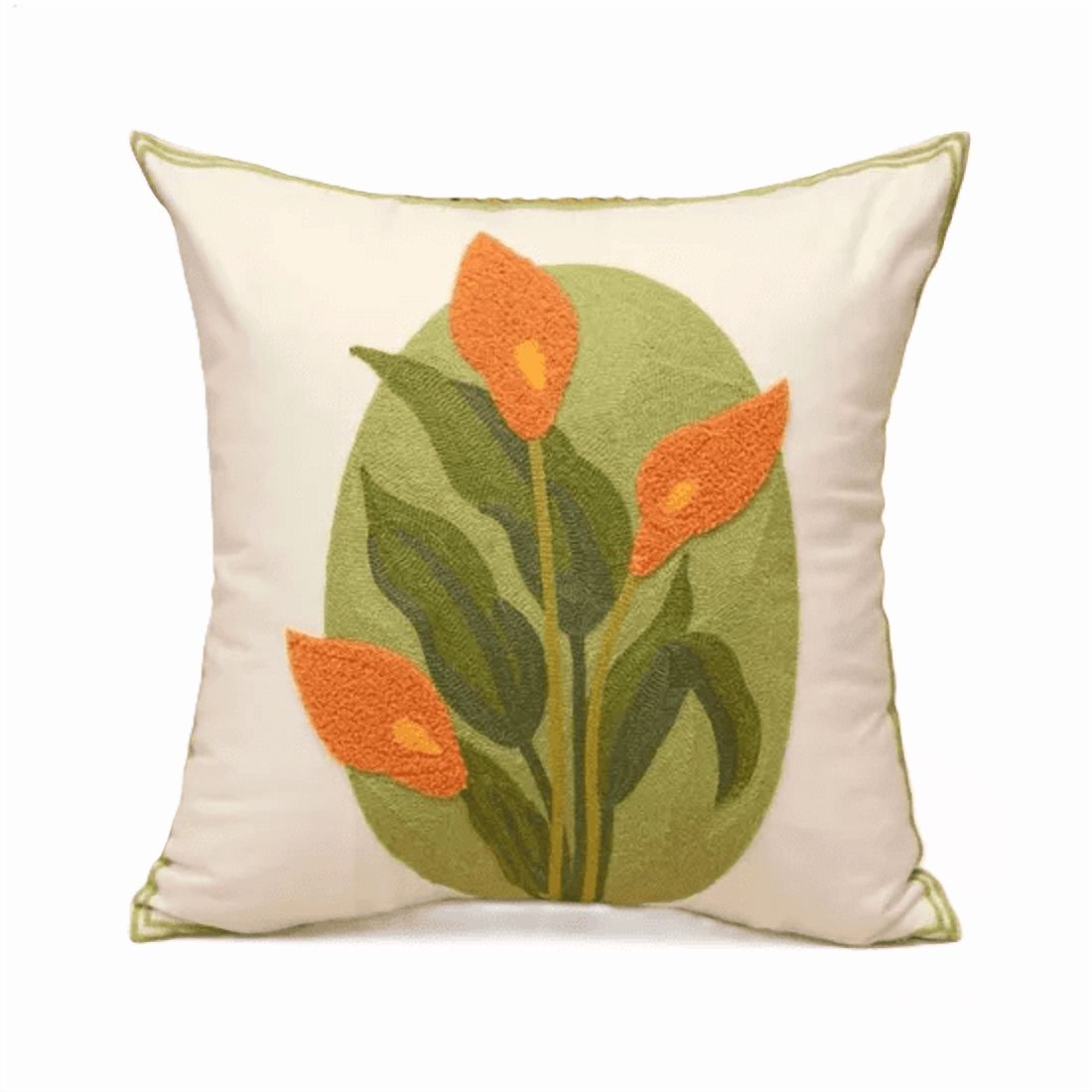 Genérico - Fundas De Cojines Bordadas A Elección 45X45 Diseño 57 Color Blanco