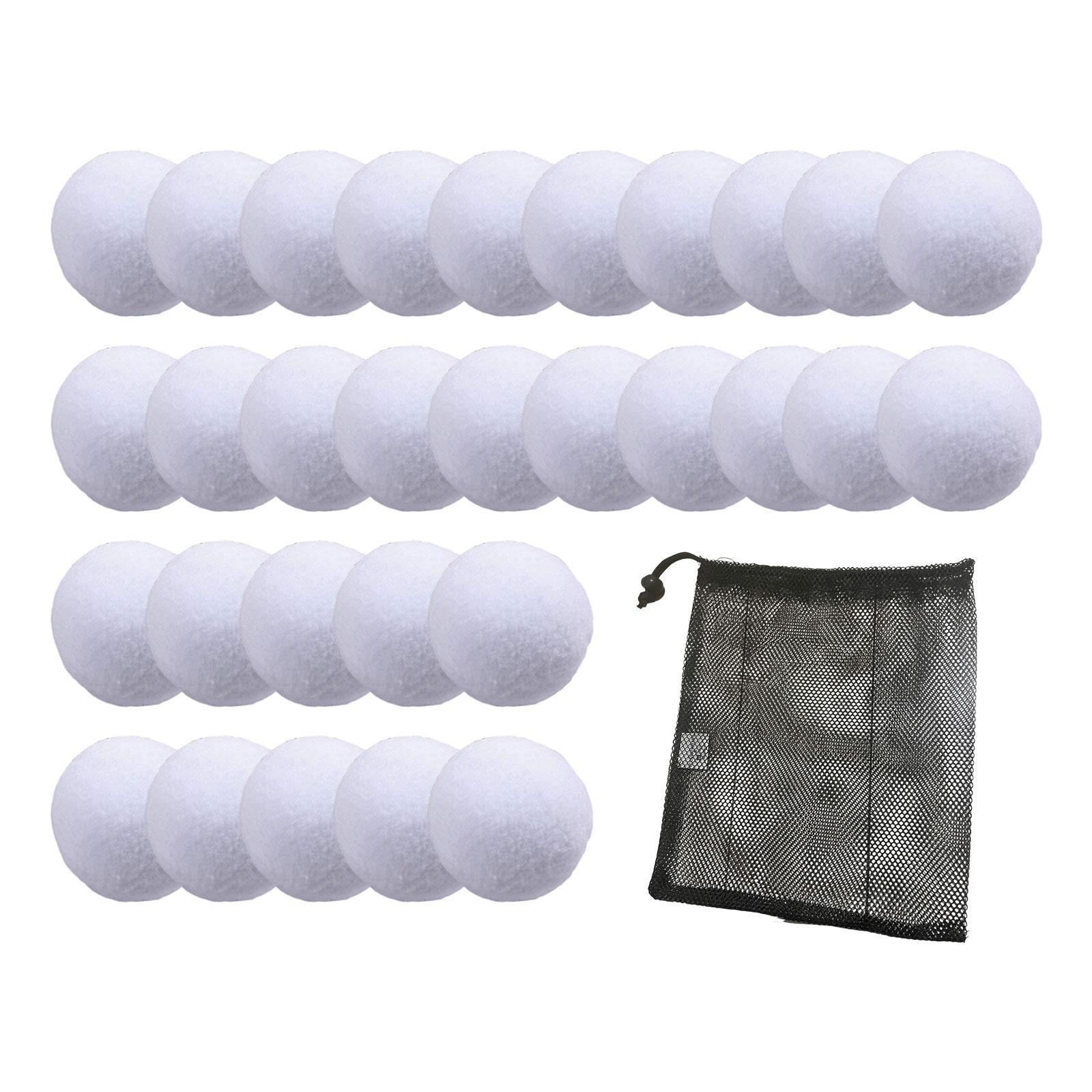 Bothyi - Bolas De Nieve Falsas Suaves Para Niños, Bolas De Nieve Para Fiestas De Invierno, Juego De Lanzamiento, 30 Unidades