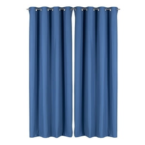 Clems - Pack 2 Cortina Tradicional 100% Blackout Azul