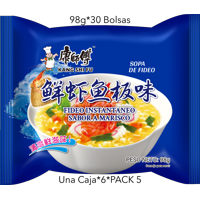 Fideo Instantaneo Kang Shi Fu Sabor A Marisco 98G*30 Bolsas