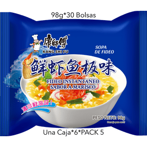 Fideo Instantaneo Kang Shi Fu Sabor A Marisco 98G*30 Bolsas
