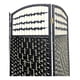 thumbnail image 3 of Biombo De Madera Resistente 4 Paneles Tejido H 200x180cm negro, 3 of 4