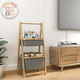 thumbnail image 4 of Mueble De Organización Dos Niveles De Bambú Y Tela Plegable, 4 of 4