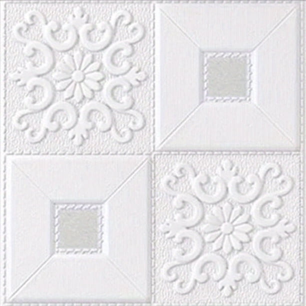 8pcs 3D Wall Sticker Imitation Brick Bedroom Decoration Waterproof Self-adhesive Wallpaper For Living Room Kitchen TV Backdrop