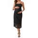thumbnail image 2 of INSPIRE CHIC Vestido de Maternidad de Malla Fruncida sin Mangas con Tirantes Espagueti Ajustado a la Cadera para Invitada de Boda Negro Talla L, 2 of 6