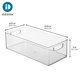 thumbnail image 4 of Contenedor de almacenamiento iDesign 40.5 × 20.5 × 12.7 cm juego de 4 unidades transparentes, 4 of 9