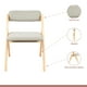 thumbnail image 3 of Silla Betlahem de madera plegable acolchada - Gris, 3 of 4
